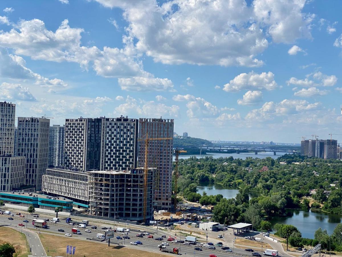 Apartments With Dnipro View Kyjev Exteriér fotografie